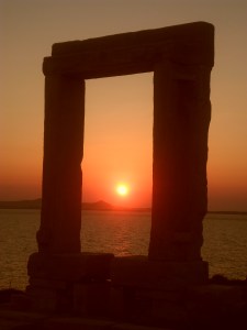 NAxos - La porte du temple d'Apollon